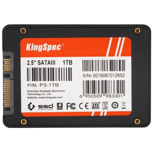 KingSpec 1024 ГБ 2.5" SATA накопитель KingSpec P3-1TB, фото 2