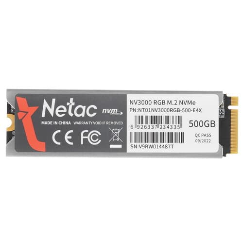 500 ГБ M.2 NVMe накопитель Netac NV3000 RGB [NT01NV3000RGB-500-E4X] thumb 2