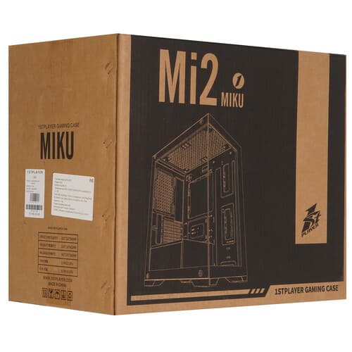 Корпус 1STPLAYER MIKU Mi2 [Mi2-BK-3F1] черный thumb 14