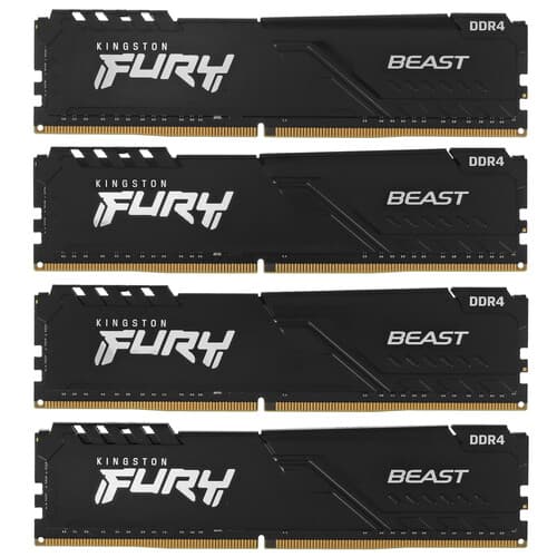 Kingston FURY Оперативная память Kingston FURY Beast Black [KF432C16BBK4/32] 32 ГБ