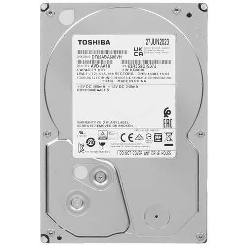 6 ТБ Жесткий диск Toshiba DT02-VH [DT02ABA600VH] thumb 1