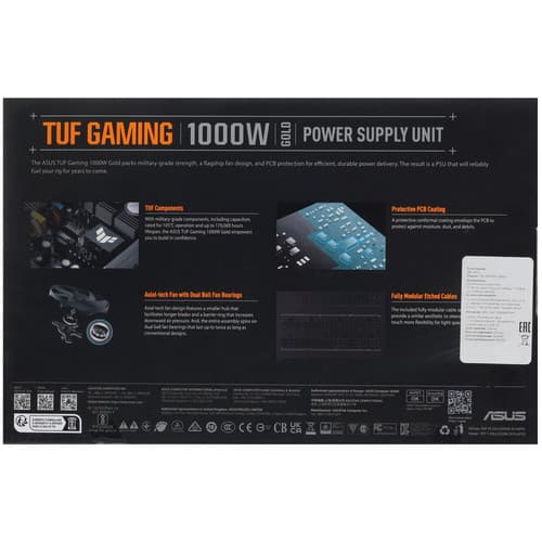 Блок питания ASUS TUF Gaming 1000W Gold [90YE00S1-B0NA00] черный thumb 8