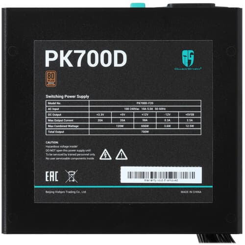 Блок питания DEEPCOOL GamerStorm PK700D [R-PK700D-FA0B-WGEU] черный thumb 4