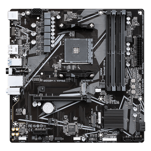 Материнская плата GIGABYTE B550M K WIFI6E