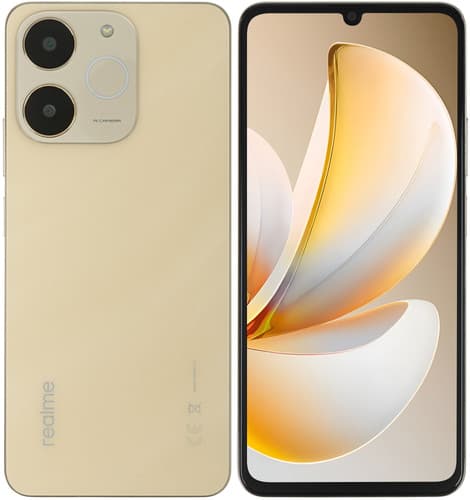 realme 6.74" Смартфон realme Note 70 128 ГБ золотистый