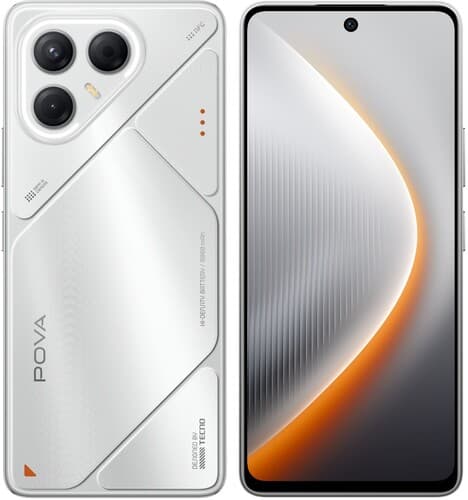 Tecno 6.78" Смартфон Tecno POVA 7 5G 256 ГБ серебристый