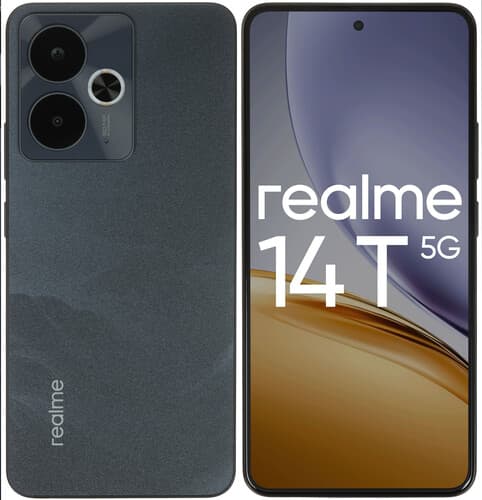 realme 6.67" Смартфон realme 14T 256 ГБ черный