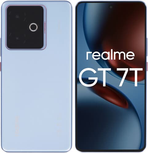 realme 6.8" Смартфон realme GT 7T 256 ГБ голубой