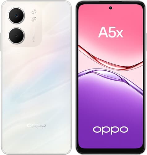 OPPO 6.67" Смартфон OPPO A5x 128 ГБ белый