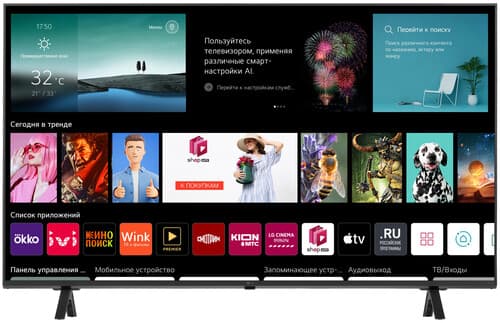LG 50" (125 см) Телевизор LG 50UR78006LK черный