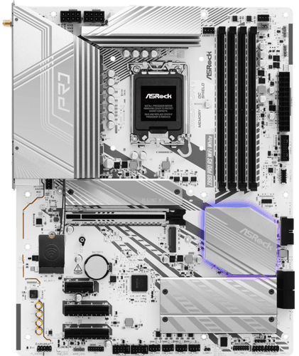 Материнская плата ASRock Z890 Pro RS WiFi White