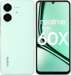 realme 6.74" Смартфон realme Note 60x 64 ГБ зеленый