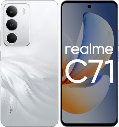 realme 6.67" Смартфон realme C71 128 ГБ белый