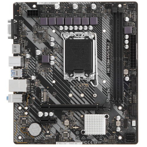 Asrock Материнская плата ASRock H610M-HVS/M.2 R2.0