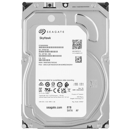 Seagate 8 ТБ Жесткий диск Seagate SkyHawk [ST8000VX009]