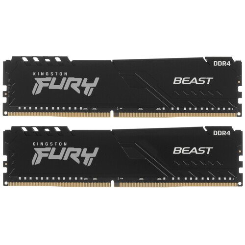 Kingston FURY Оперативная память Kingston FURY Beast Black [KF432C16BB1K2/32WP] 32 ГБ