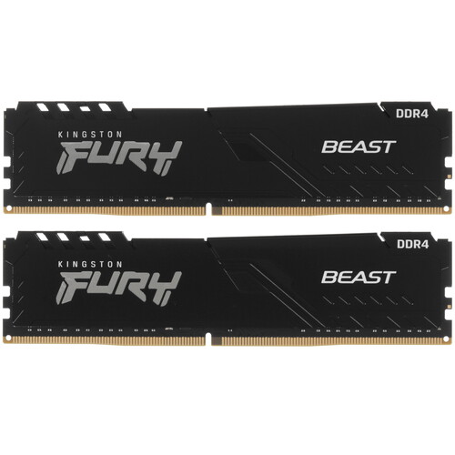Kingston FURY Оперативная память Kingston FURY Beast Black [KF432C16BBK2/16WP] 16 ГБ