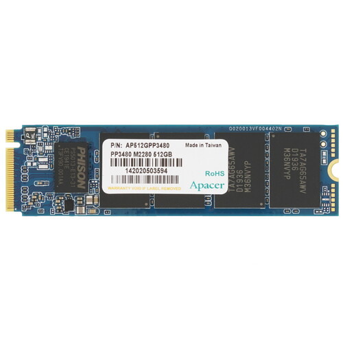 Apacer 512 ГБ M.2 NVMe накопитель Apacer PP3480 [AP512GPP3480-R]