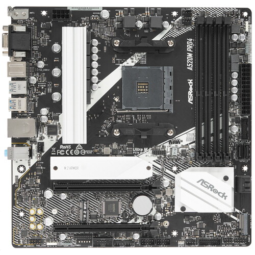 Asrock Материнская плата ASRock A520M Pro4