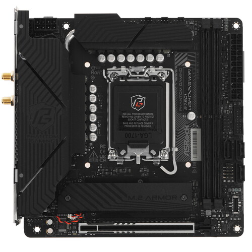 Asrock Материнская плата ASRock Phantom Gaming B760I Lightning WiFi