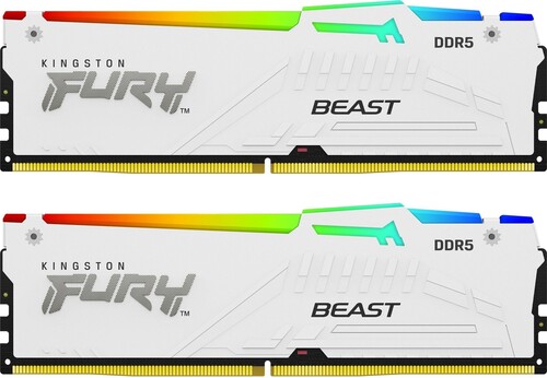 Kingston FURY Оперативная память Kingston FURY Beast White RGB [KF556C40BWAK2-64] 64 ГБ