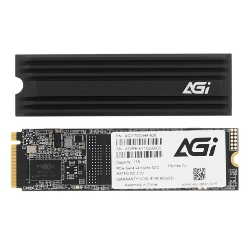 AGI 1000 ГБ M.2 NVMe накопитель AGI AI828 [AGI1T0G44AI828]