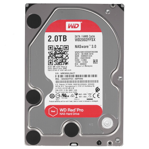 Western Digital 2 ТБ Жесткий диск WD Red Pro [WD2002FFSX]
