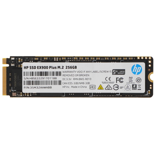 HP 256 ГБ M.2 NVMe накопитель HP EX900 Plus [35M32AA#ABB]