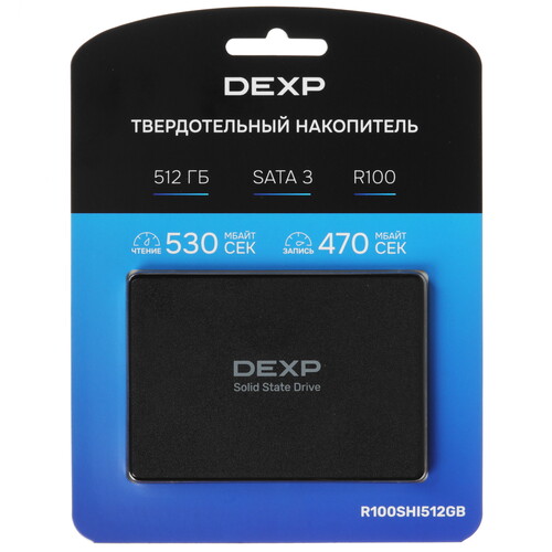 DEXP 512 ГБ 2.5" SATA накопитель DEXP R100 [R100SHI512GB]