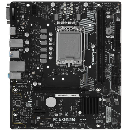 Biostar Материнская плата Biostar H610MHD D5
