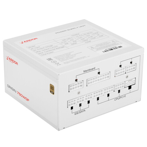 ARDOR GAMING Блок питания ARDOR GAMING ORIGIN 750WGF White белый
