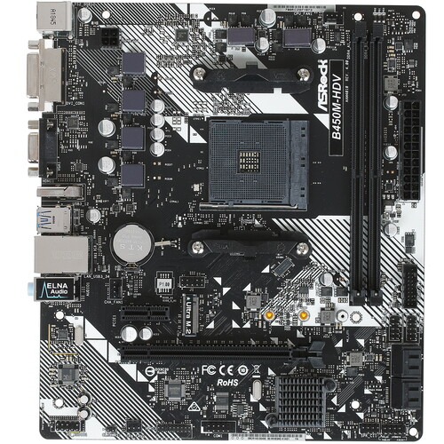 Asrock Материнская плата ASRock B450M-HDV R4.0