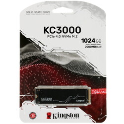 Kingston 1024 ГБ M.2 NVMe накопитель Kingston KC3000 [SKC3000S/1024G]