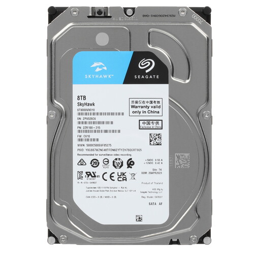 Seagate 8 ТБ Жесткий диск Seagate SkyHawk [ST8000VX010]