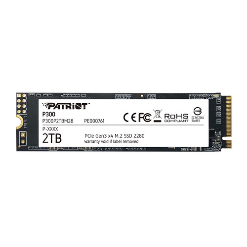 Patriot Memory 2000 ГБ M.2 NVMe накопитель Patriot P300 [P300P2TBM28]