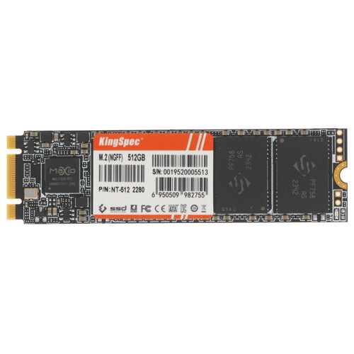 KingSpec 512 ГБ M.2 SATA накопитель KingSpec NT-512