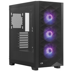 PCCooler Корпус PCCooler C3D510 BK ARGB [C3D510-BKP3-GL] черный