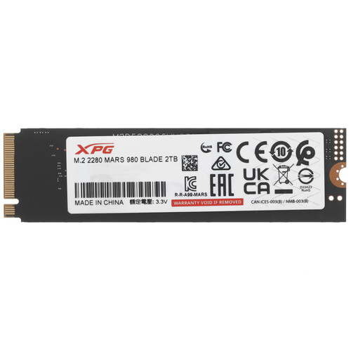 XPG (ADATA) 2000 ГБ M.2 NVMe накопитель ADATA XPG MARS 980 BLADE [SMAR-980B-2TCS]