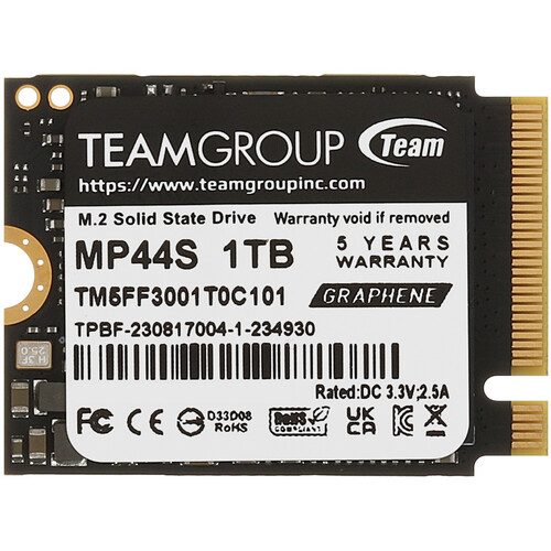 Team Group 1000 ГБ M.2 NVMe накопитель TEAMGROUP MP44S [TM5FF3001T0C101]