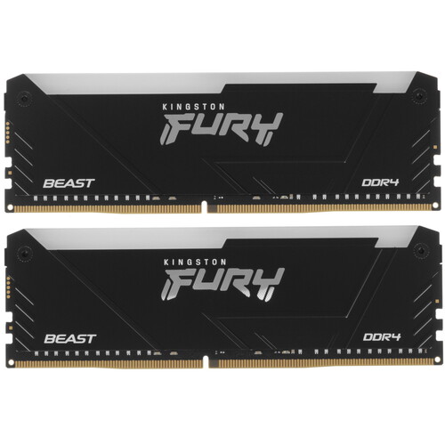 Kingston FURY Оперативная память Kingston FURY Beast Black RGB [KF432C16BB12AK2/32WP] 32 ГБ