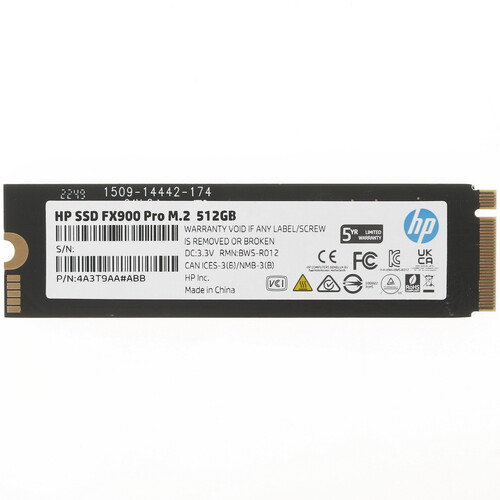 HP 512 ГБ M.2 NVMe накопитель HP FX900 Pro [4A3T9AA#ABB]
