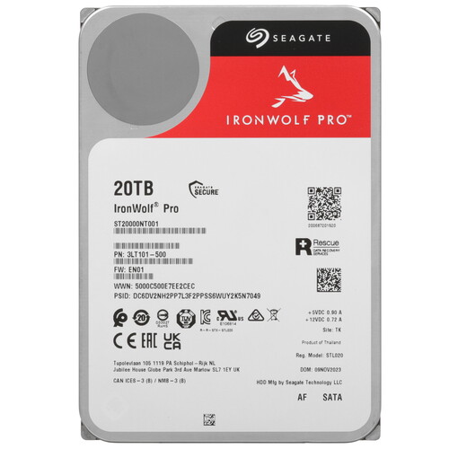Seagate 20 ТБ Жесткий диск Seagate IronWolf Pro [ST20000NT001]