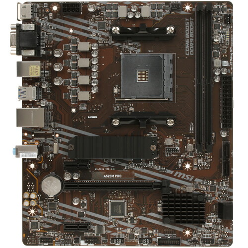 MSI Материнская плата MSI A520M PRO