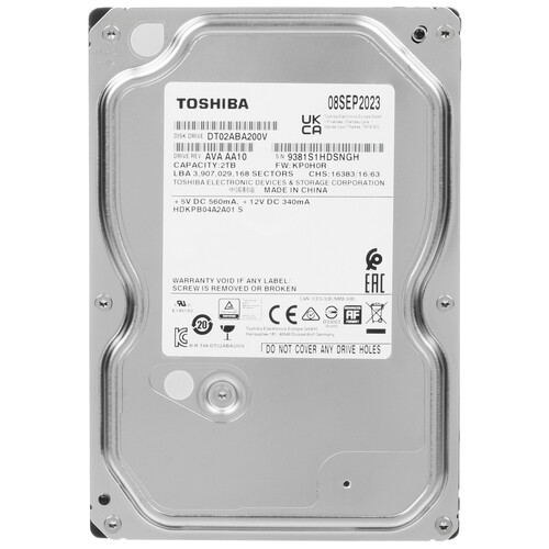 Toshiba 2 ТБ Жесткий диск Toshiba DT02-V Series [DT02ABA200V]