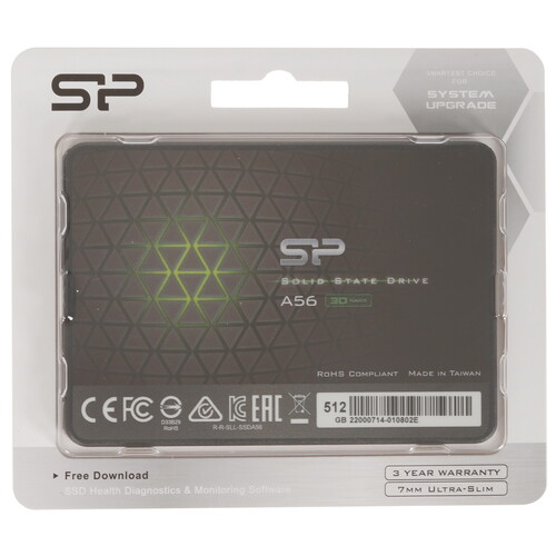 Silicon Power 512 ГБ 2.5" SATA накопитель Silicon Power Ace A56 [SP512GBSS3A56A25]