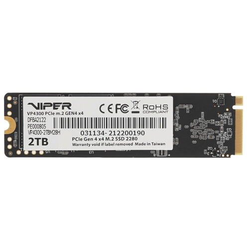 Patriot Memory 2000 ГБ M.2 NVMe накопитель Patriot Viper VP4300 [VP4300-2TBM28H]