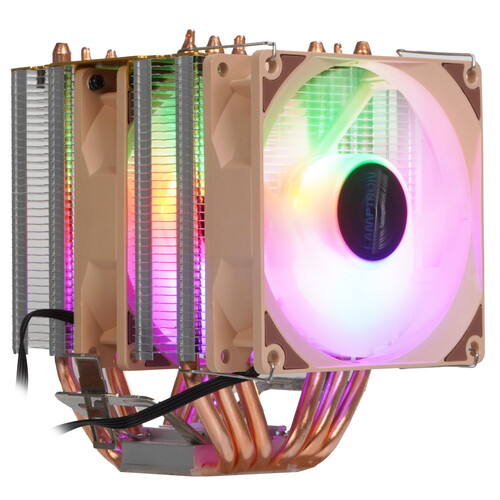 Lamptron Кулер для процессора Lamptron ST092 Lighted [LAMP-ST092P6UL] коричневый