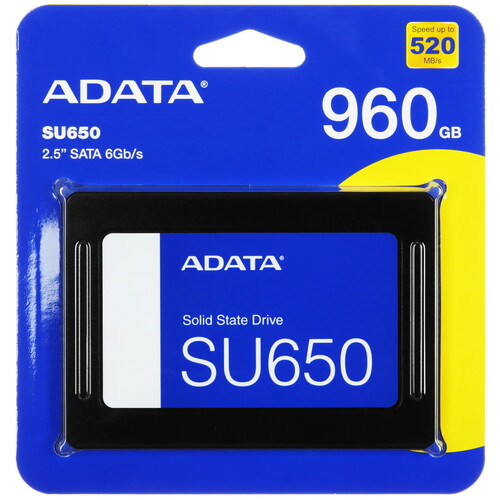 ADATA 960 ГБ 2.5" SATA накопитель ADATA SU650 [ASU650SS-960GT-R]