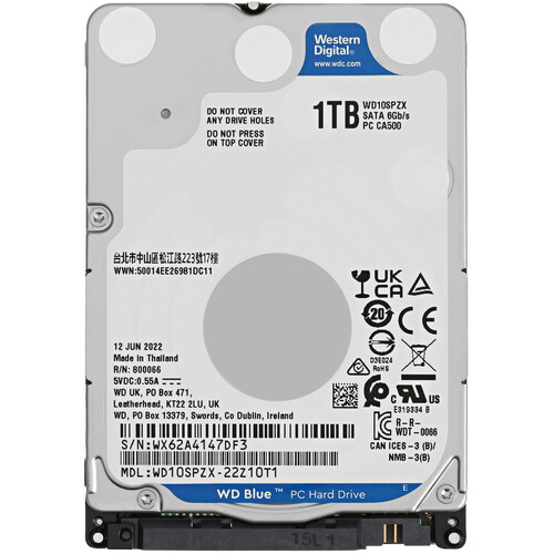 Western Digital 1 ТБ Жесткий диск WD Blue [WD10SPZX]