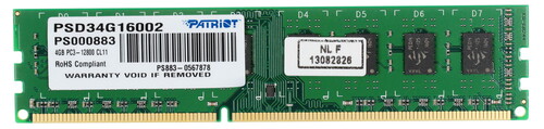 Patriot Memory Оперативная память Patriot Signature [PSD34G16002] 4 ГБ